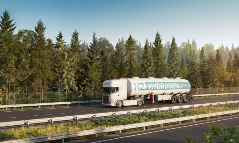 hydrogen transport truck