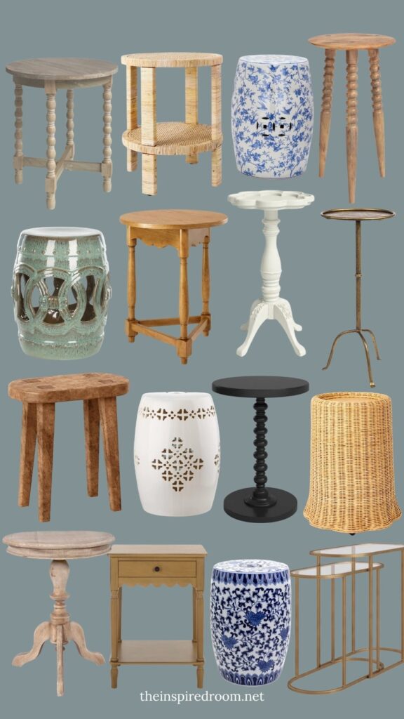 small accent table side tables garden stool round up the inspired room