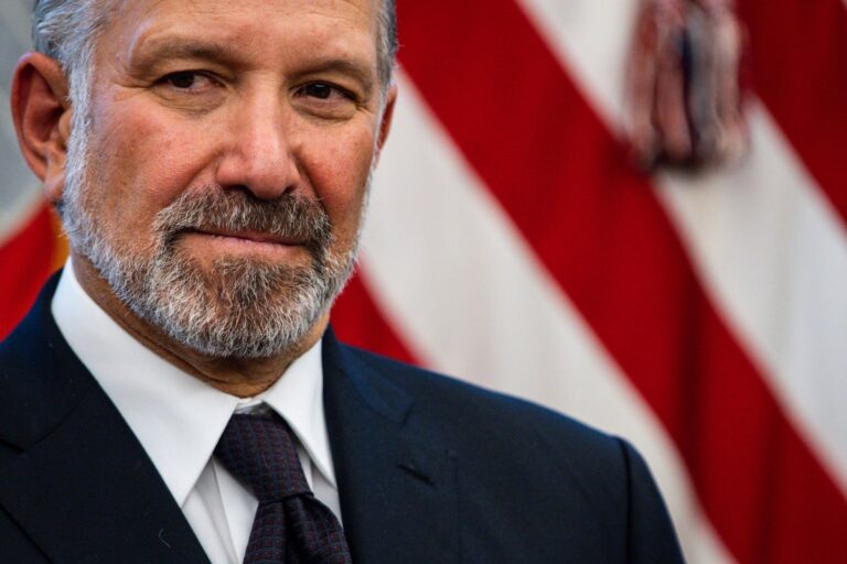 Howard Lutnick US commerce secretary during an executive order signing in the Oval Office of the White House in Washington DC
